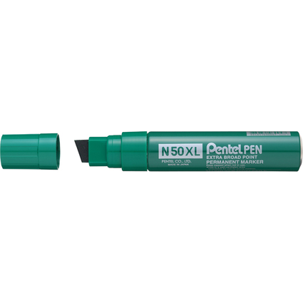 Pentel Permanent-Marker N50XL, Keilspitze breit, grn