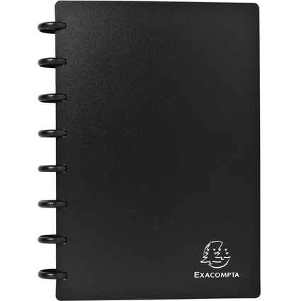 EXACOMPTA Visitenkarten-Ringbuch, DIN A5, schwarz
