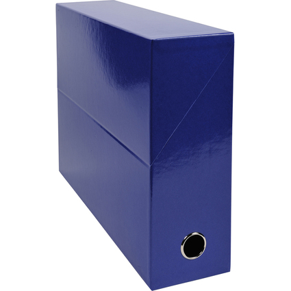 EXACOMPTA Archivbox Iderama, Karton, 90 mm, dunkelblau