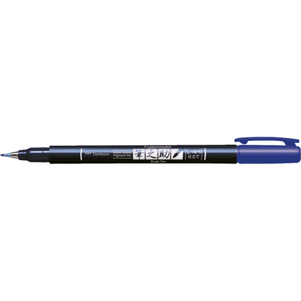 Tombow Kalligraphie-Stift Fudenosuke, Hrtegrad 1, blau