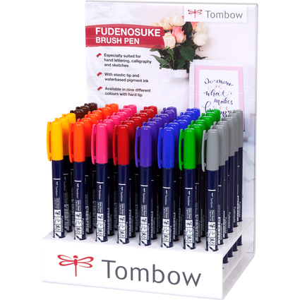 Tombow Kalligraphie-Stift Fudenosuke, 48er Display