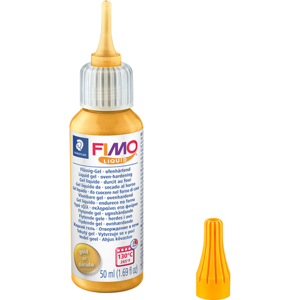 FIMO Deko-Gel Liquid, gold, ofenhrtend, 50 ml