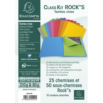 EXACOMPTA Aktendeckel ROCKS Class' Kit
