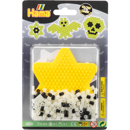 Hama Bgelperlen midi "Grusel/Glow in the dark", im Blister