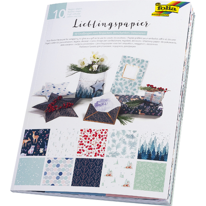 folia Lieblingspapier "WINTERLICH", 500 x 700 mm, 80 g/qm