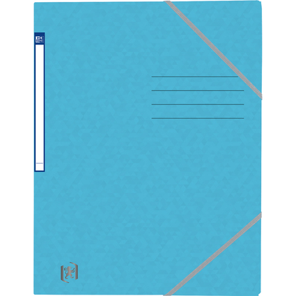 Oxford Eckspannermappe Top File+, DIN A4, hellblau