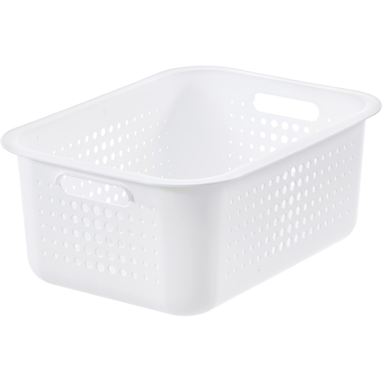 smartstore Aufbewahrungsbox BASKET RECYCLED 10 L, wei
