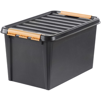 smartstore Aufbewahrungsbox PRO 55 L, 55 Liter, schwarz