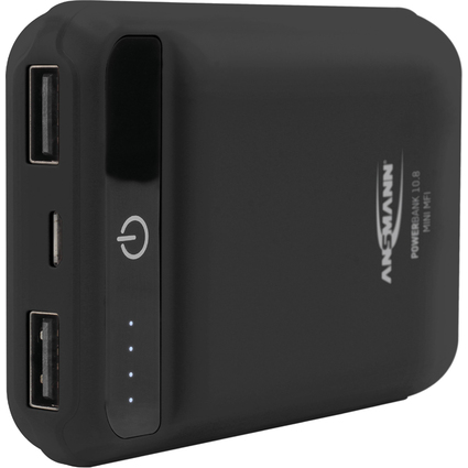 ANSMANN Powerbank 10.8 mini, 10.000 mAh, schwarz