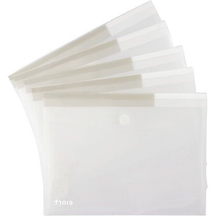djois by tarifold Dokumententasche DIN A4, PP, transparent