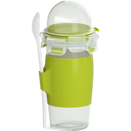 emsa Yoghurt Mug CLIP & GO, mit Lffel und Toppingbehlter
