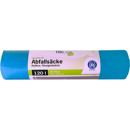 Secolan TRILINE Abfallsack, blau, 120 Liter