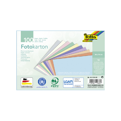 folia Fotokarton PASTELL, 500 x 700 mm, 300 g/qm
