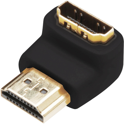 DIGITUS HDMI Knick-Adapter, 90 Grad gewinkelt, HDMI-A