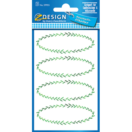 AVERY Zweckform ZDesign Haushaltsetiketten "Ranke"