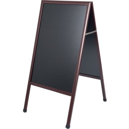 Bi-Office Kundenstopper, mit Kreideoberflche, rotbraun
