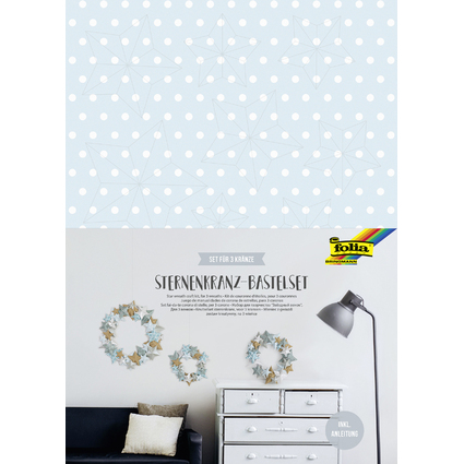 folia Sternenkranz-Bastelset fr 3 Krnze