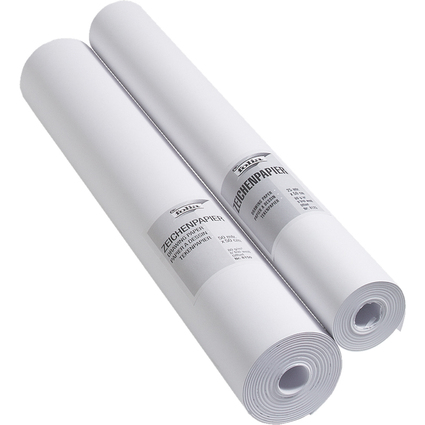 folia Zeichenpapierrolle, (B)500 mm x (L)25 m, 80 g/qm, wei