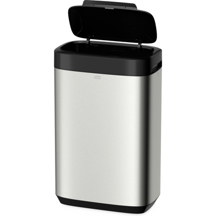 TORK Abfallbehlter Image Design, 50 Liter, silber/schwarz