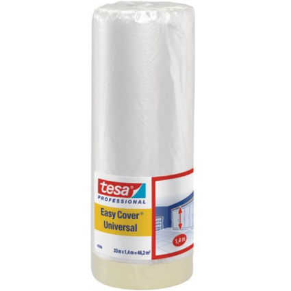 tesa Abdeckfolie Easy Cover Universal, 1.800 mm x 33 m