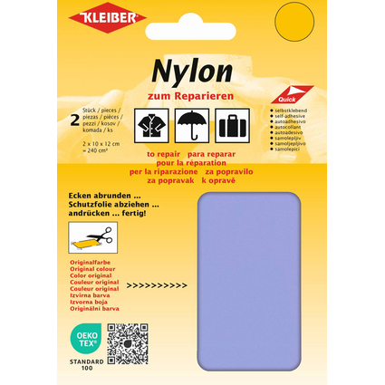 KLEIBER Nylon-Flicken, selbstklebend, flieder