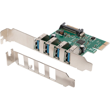 DIGITUS USB 3.0 PCI-Express Karte, 4 Port, 5 GBit/Sek.