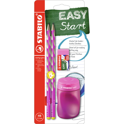 STABILO Schulset EASYgraph S, fr Linkshnder, pink