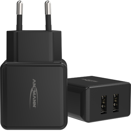 ANSMANN USB-Steckdosenadapter Home Charger HC212, 2x USB-A