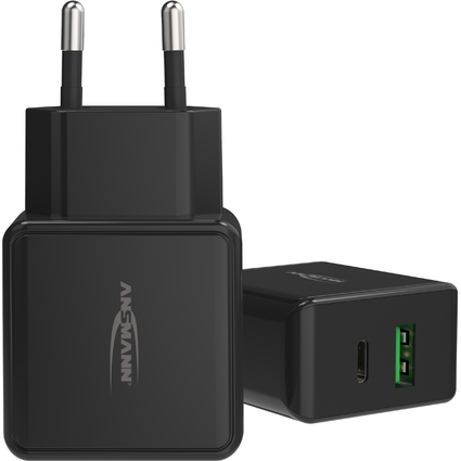ANSMANN USB-Steckdosenadapter Home Charger HC218PD, 2x USB
