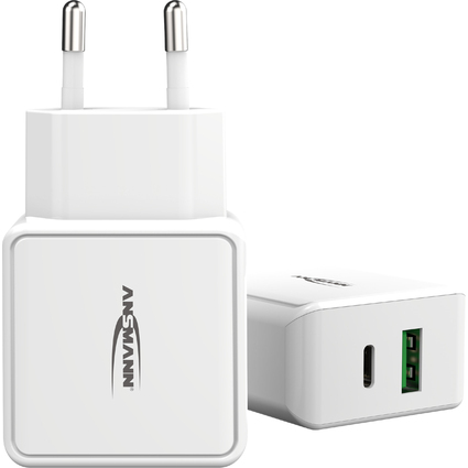 ANSMANN USB-Steckdosenadapter Home Charger HC218PD, 2x USB
