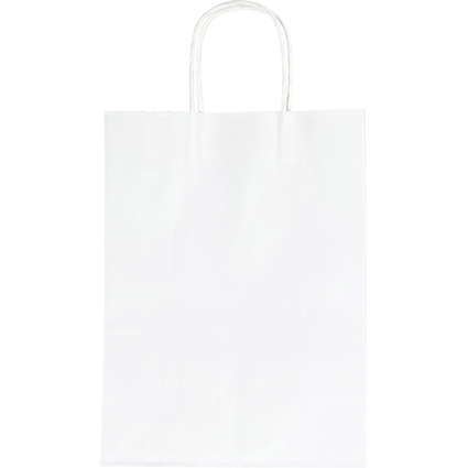 folia Papier-Tragetasche, 240 x 120 x 310 mm, wei