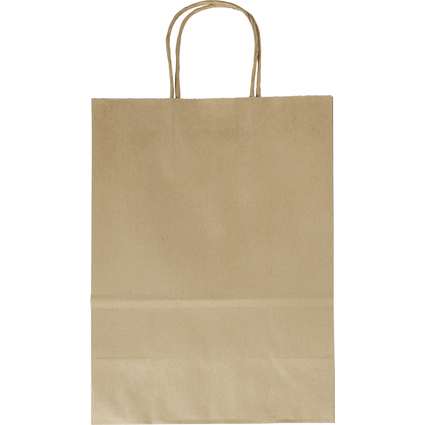 folia Papier-Tragetasche, 240 x 120 x 310 mm, natur