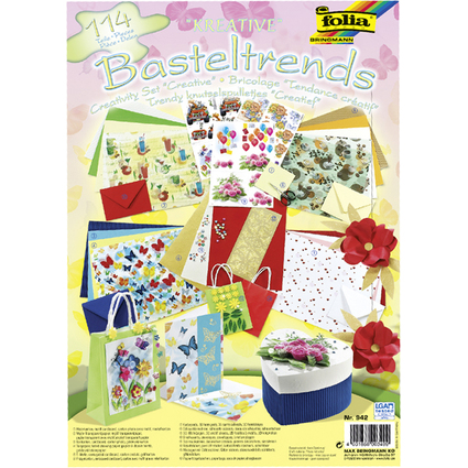 folia Basteltrends KREATIV, 114-teilig