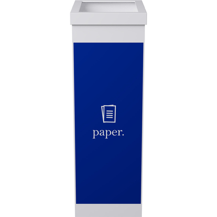 PAPERFLOW Wertstoffsammelbox fr Papier, wei, 60 Liter