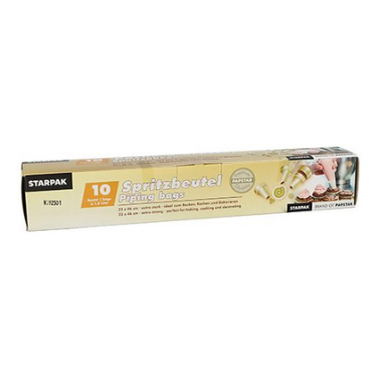STARPAK LDPE-Spritzbeutel, transparent, 1,8 l, 10er Pack