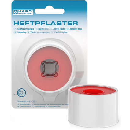 HARO Heftpflaster, beige, 25 x mm x 5,0 m