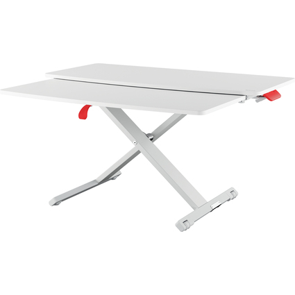 LEITZ Sitz-Steh Workstation Ergo Cosy, ausziehbar, hellgrau