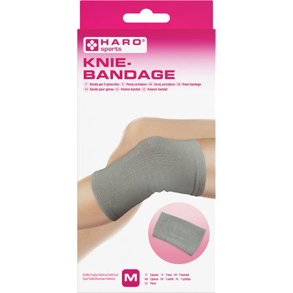 HARO Sportbandage "Knie", Gre: M, grau