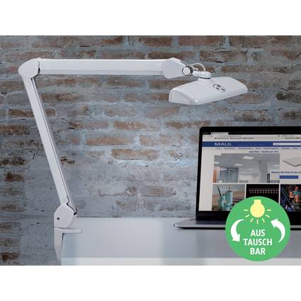 MAUL LED-Arbeitsplatzleuchte MAULintro, dimmbar, Klemmfu