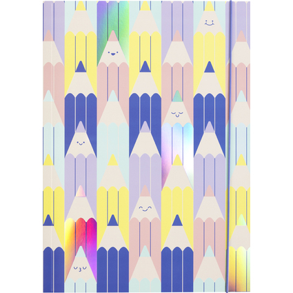 folia Zeichnungsmappe HOTFOIL "COLOURFUL PENCILS", DIN A3