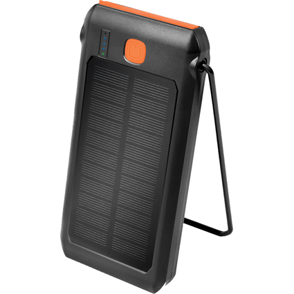 LogiLink Powerbank mit Solar, 10.000 mAh, schwarz