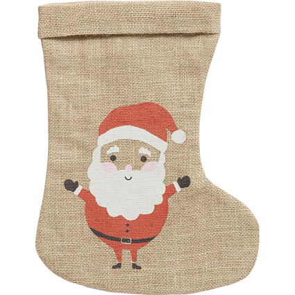 folia Jutesack "Weihnachtsstiefel", (B)200 x (H)330 mm