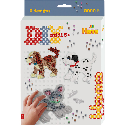 Hama Bgelperlen midi "Hunde und Katze", Geschenkpackung