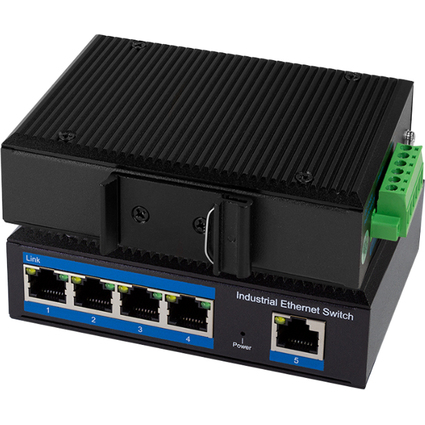 LogiLink Industrial Fast Ethernet Switch, 5-Port, Unmanaged