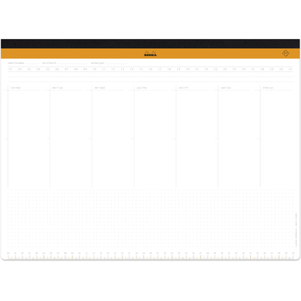 RHODIA Papier-Schreibunterlage RHODIATIME, DIN A3+