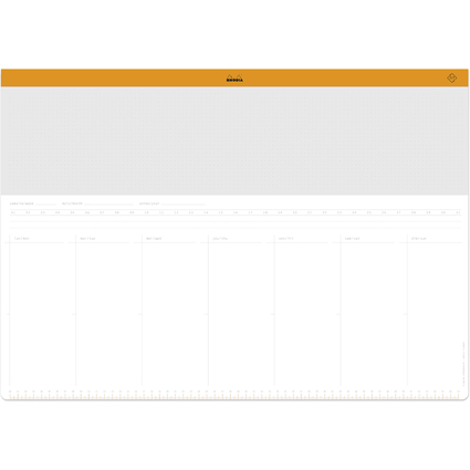 RHODIA Papier-Schreibunterlage RHODIATIME, DIN A2
