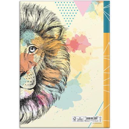 RNK Verlag Notizbuch "Lion", DIN A4, 96 Blatt, blanko