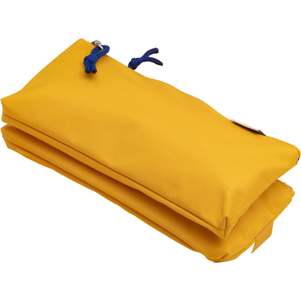 Oxford Doppel-Schlamper-Etui, Polyester, gelb