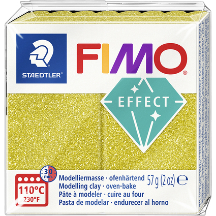 FIMO EFFECT Modelliermasse, ofenhrtend, gold-glitter, 57 g