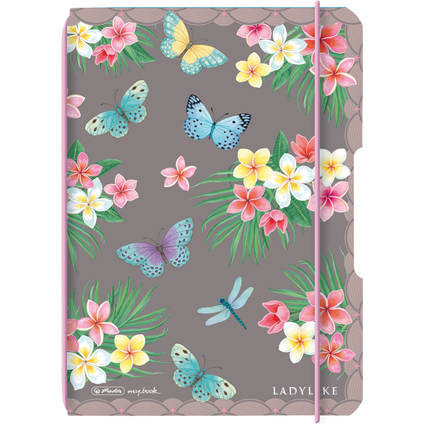 herlitz Notizheft my.book flex Ladylike "Butterflies", A6